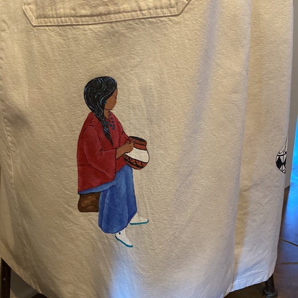 VTG Western Hand Painted Duster Coat Unique 80’s Cowgirl Yellowstone Beth Dutton - Picture 7 of 16